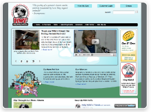 Screenshot of Help Willy's Friends New Homepage