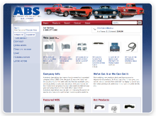 Screenshot of Autobody Specialties New Homepage
